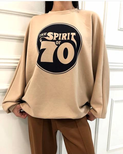 Sweatshirt "Spirit" - Beige