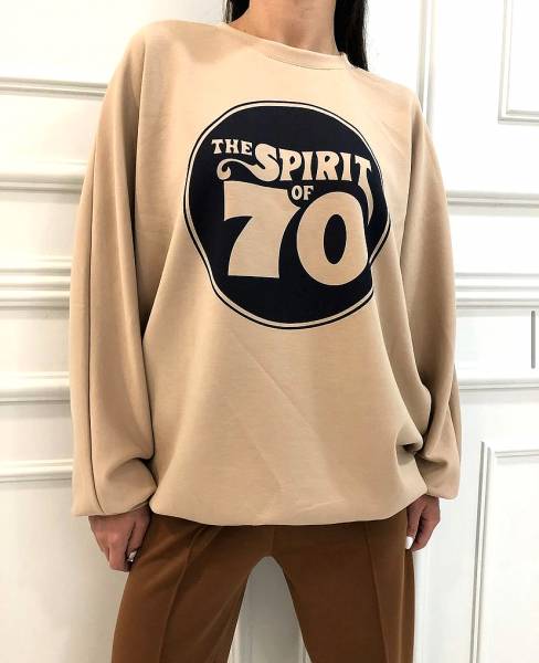 Sweatshirt "Spirit" - Beige