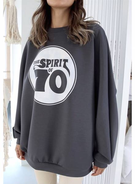 Sweatshirt "Spirit" - Ανθρακί