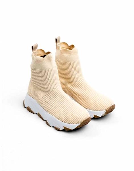 Sock Sneakers - Beige