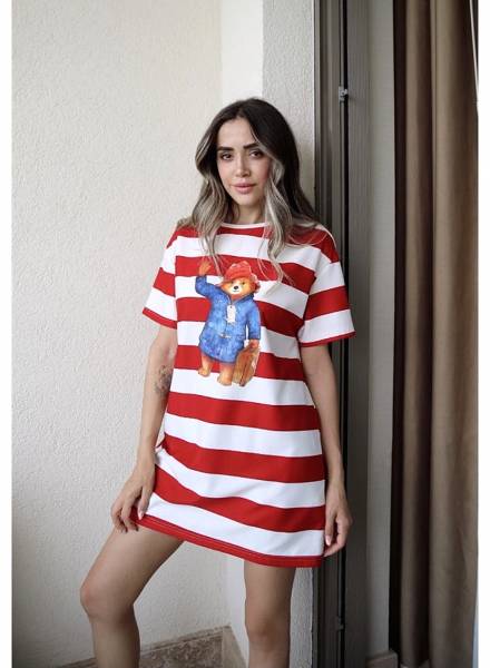 Oversized Tshirt με τύπωμα "Paddington Bear"